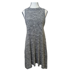 Maeve Anthropologie Gray Textured Knit Dress Minimalist Soft Grunge Quiet Luxury